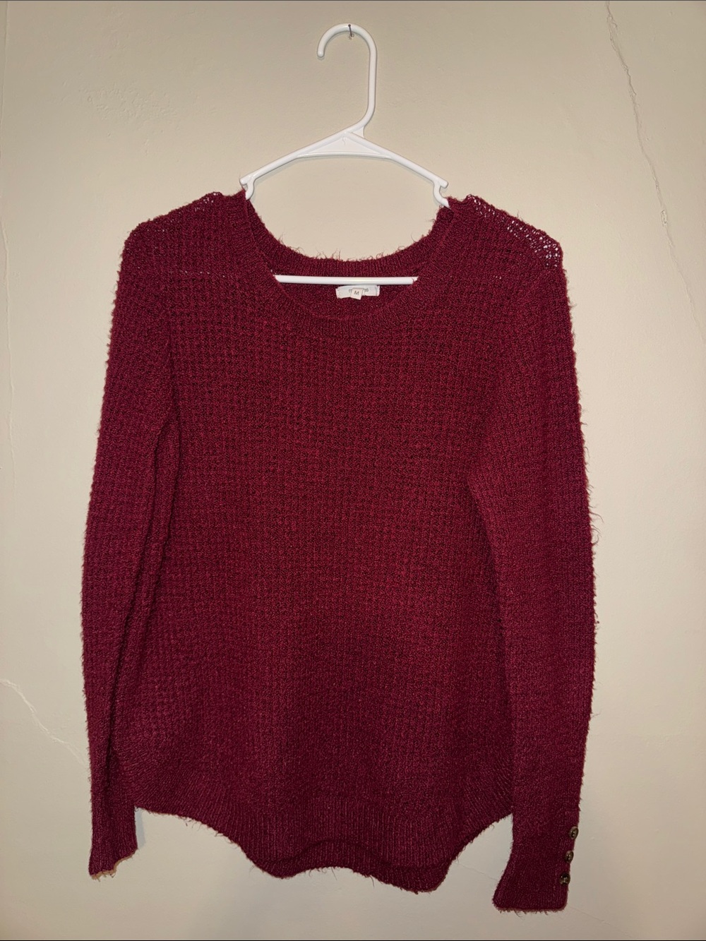 Maurices Plum Crewneck Knit Sweater